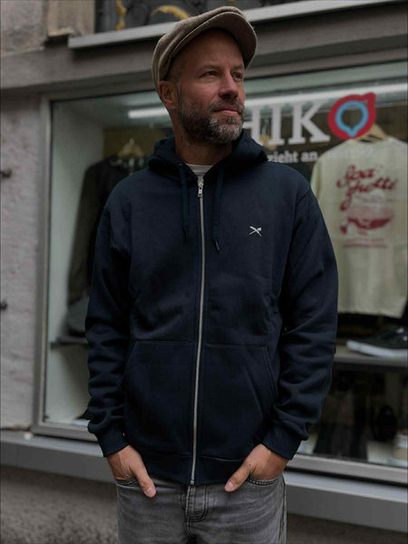 Iriedaily Mini Flag 2 Zip Hood (dark orion)