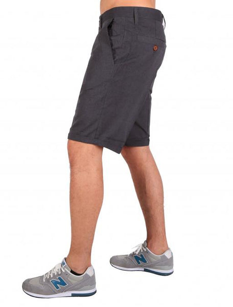 IRIEDAILY golfer chambray short (anthra mel)
